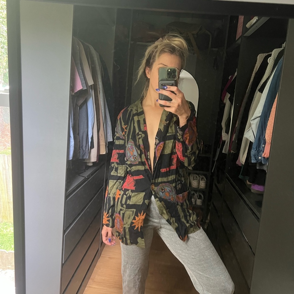 Patterned Women's Blazer
